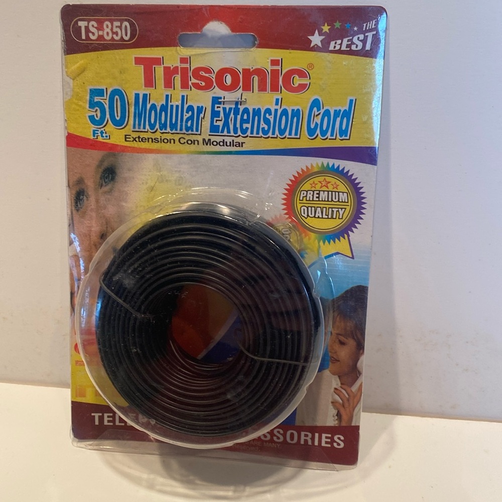NWT & Vintage Trisonic 50 Ft. Modular Extension Cord.